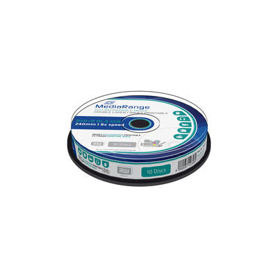MediaRange DVD+R DL 8,5 GB – 8×, bedruckbar, 10er Spindel