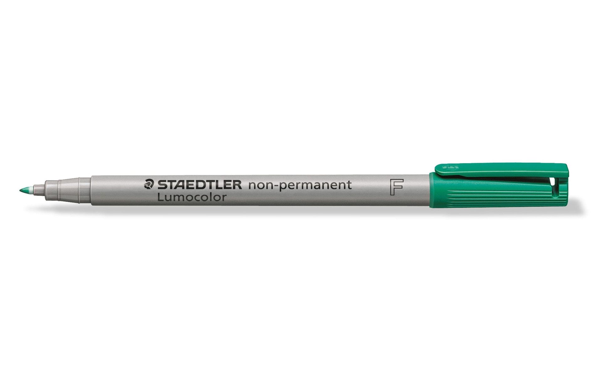 Staedtler OHP-Marker – Rundspitze 0,6 mm, grün, 10 Stk. – für Folien & glatte Oberflächen