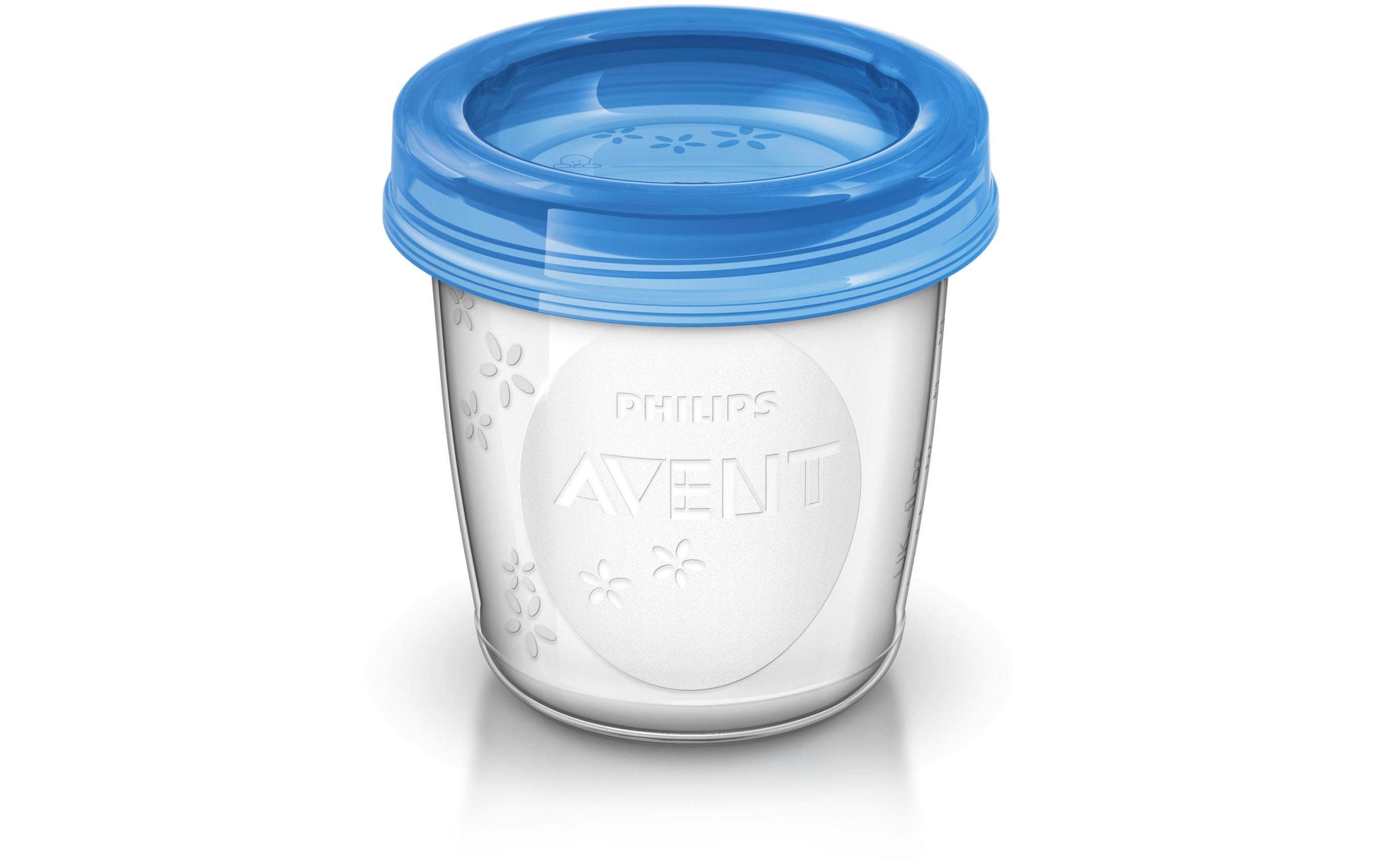 Philips AVENT Aufbewahrungsbecher – 5er Set, 180 ml, Kunststoff, mit Deckel, spülmaschinenfest, BPA-frei