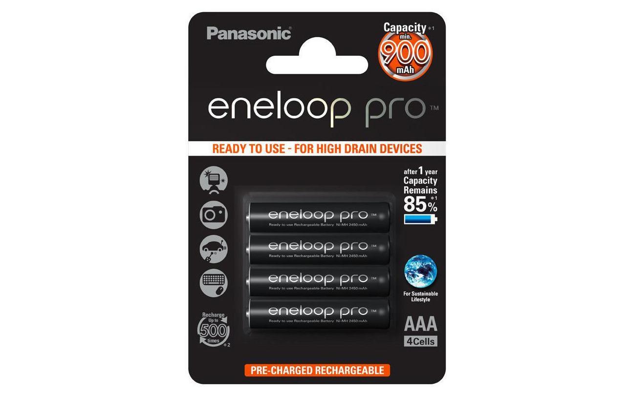 Panasonic eneloop pro BK-4HCDE/4BE Akku 1,2 V 930 mAh 1,12 Wh Ni-MH – für Geräte