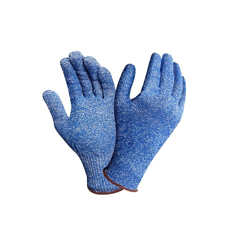 Ansell Schnittschutzhandschuhe HyFlex 72-400/8 – Grösse M – HPPE, Glasfaser – Blau, latexfrei