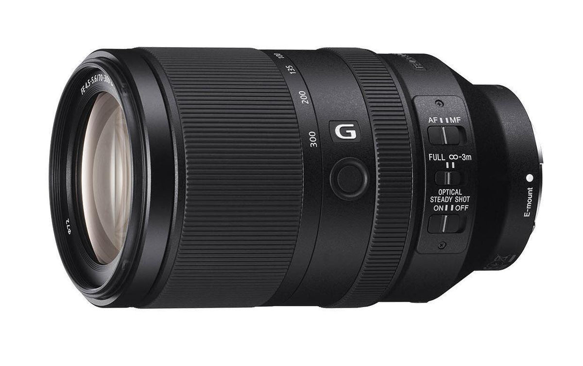 Sony FE 70–300mm f/4.5–5.6 G OSS Telezoom-Objektiv – für Sony E-Bajonett – 72 mm Filter – Schwarz