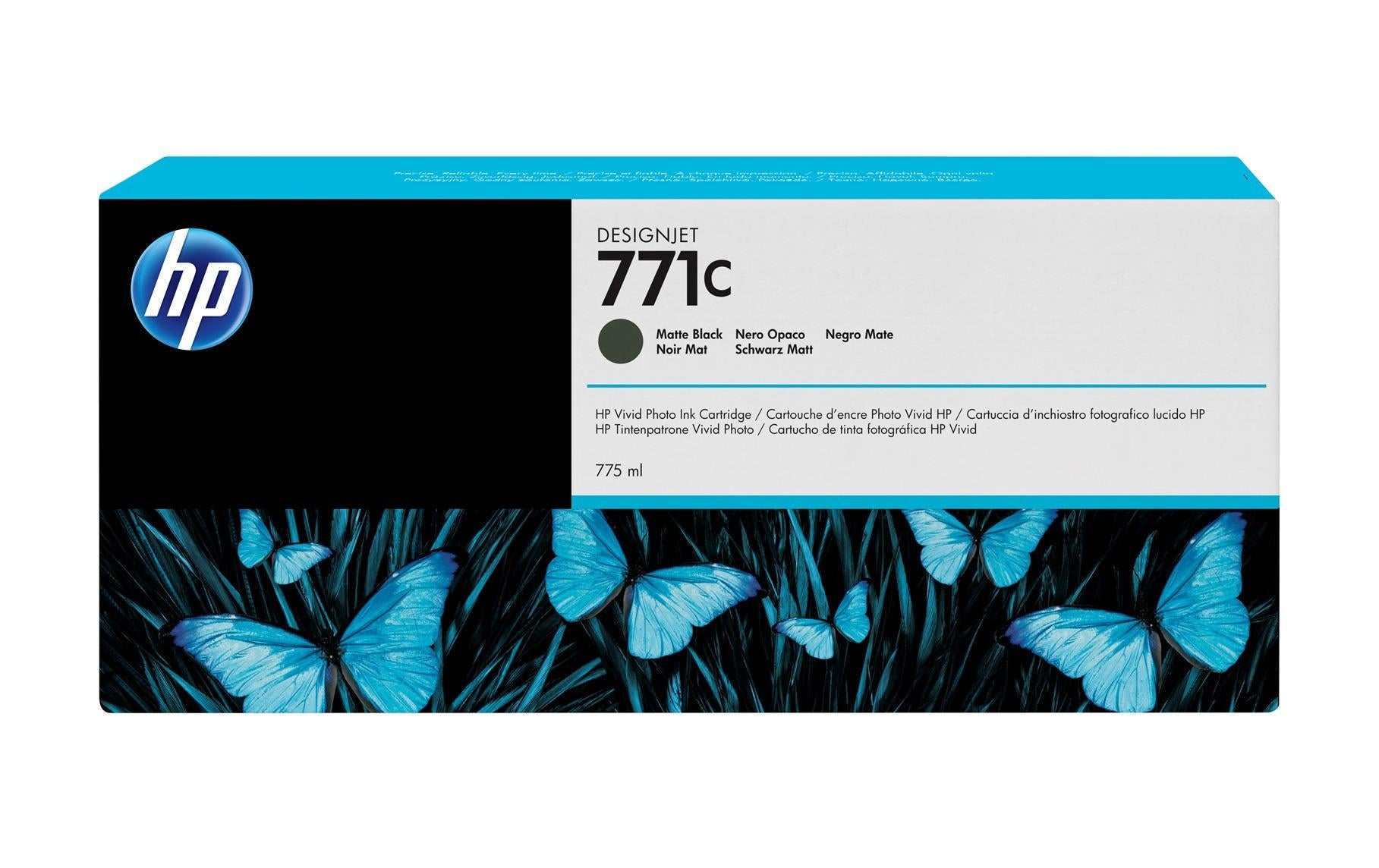 HP Tintenpatrone 771C, Schwarz – für Inkjetdrucker/Multifunktionsgeräte