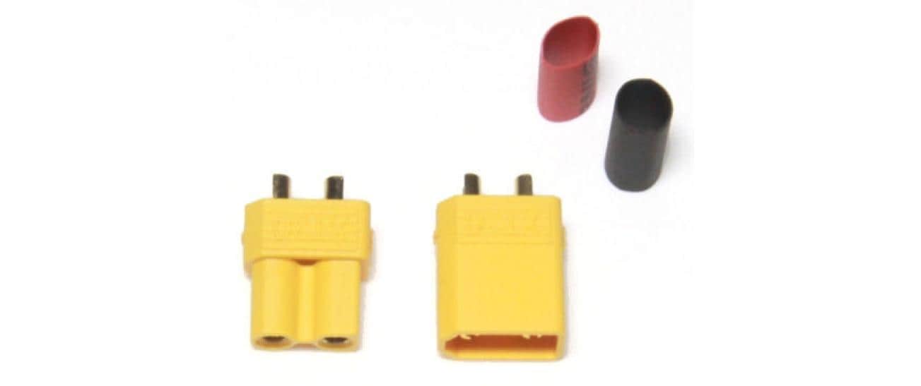 EP Product Verlängerungskabel, XT30 (Stecker + Buchse), 5er-Pack, inkl. Schrumpfschlauch – mehrfarbig