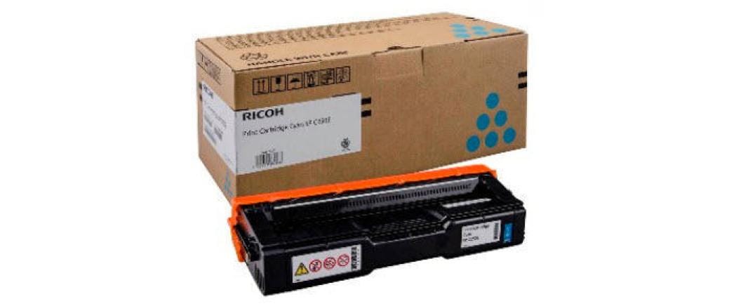 Ricoh Toner 407544 – cyan, 1600 Seiten – für Farb-Laserdrucker/Multifunktionsgeräte