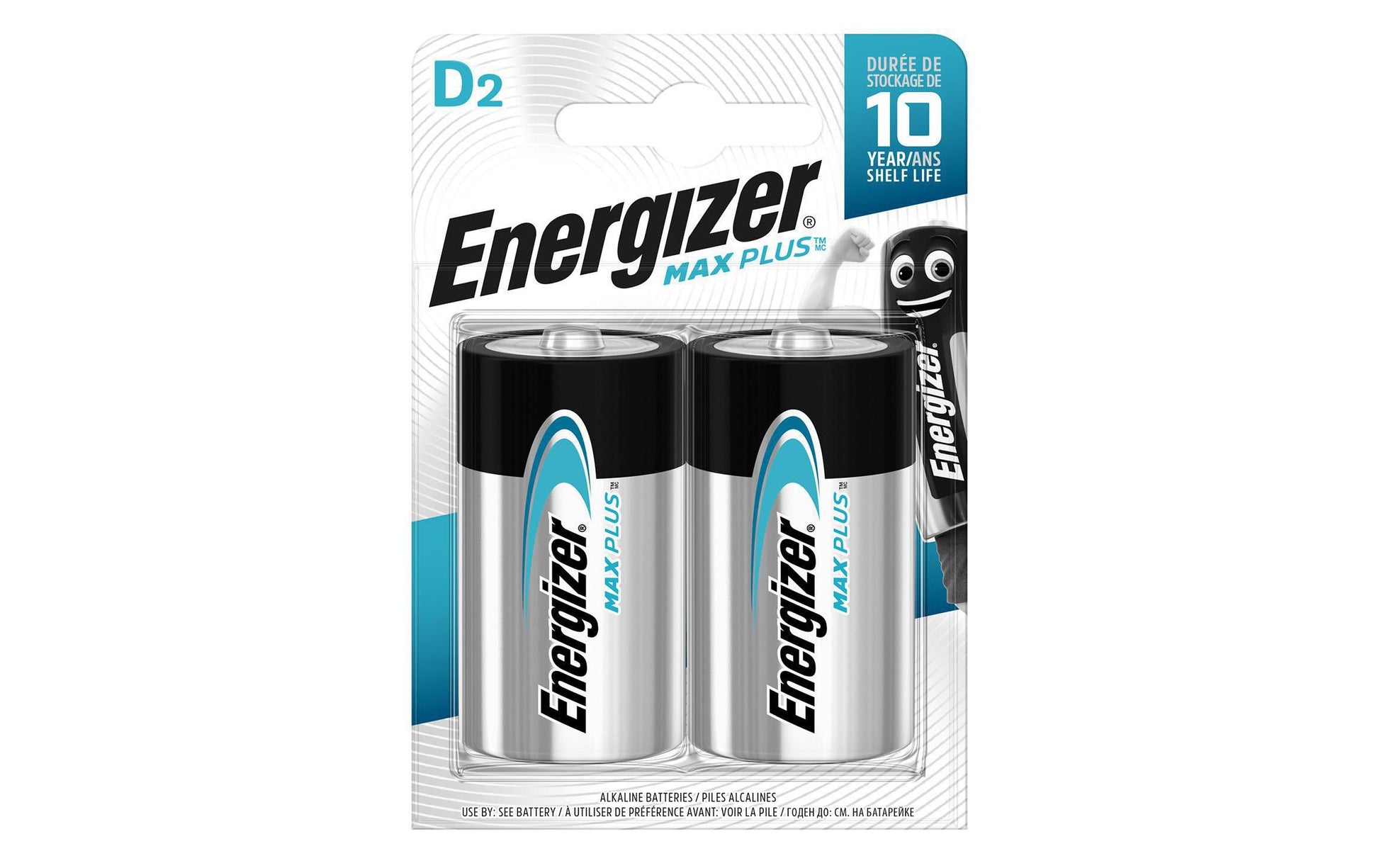 Energizer D Batterien, Alkaline, 1,5 V – 2 Stk.