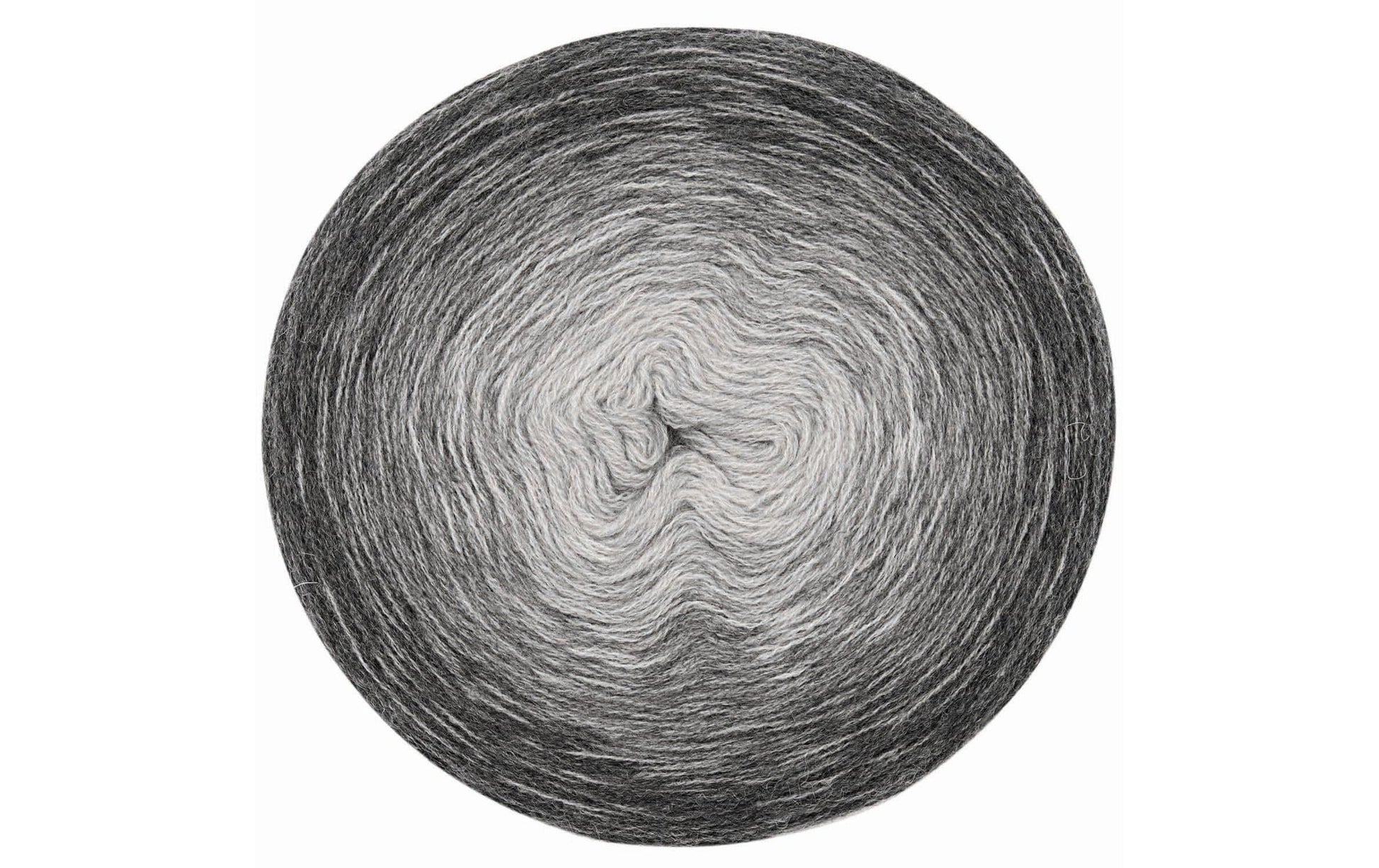 Rico Design Creative Wool Degrade Garn Schurwolle Grau – 200 g, 800 m, Nadel 3,5 mm