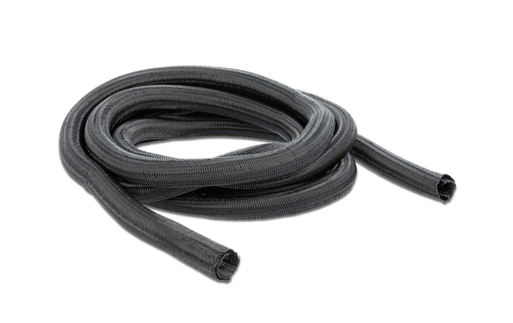 DeLOCK Kabelschlauch, Ø 25 mm × 2 m, zuschneidbar – schwarz