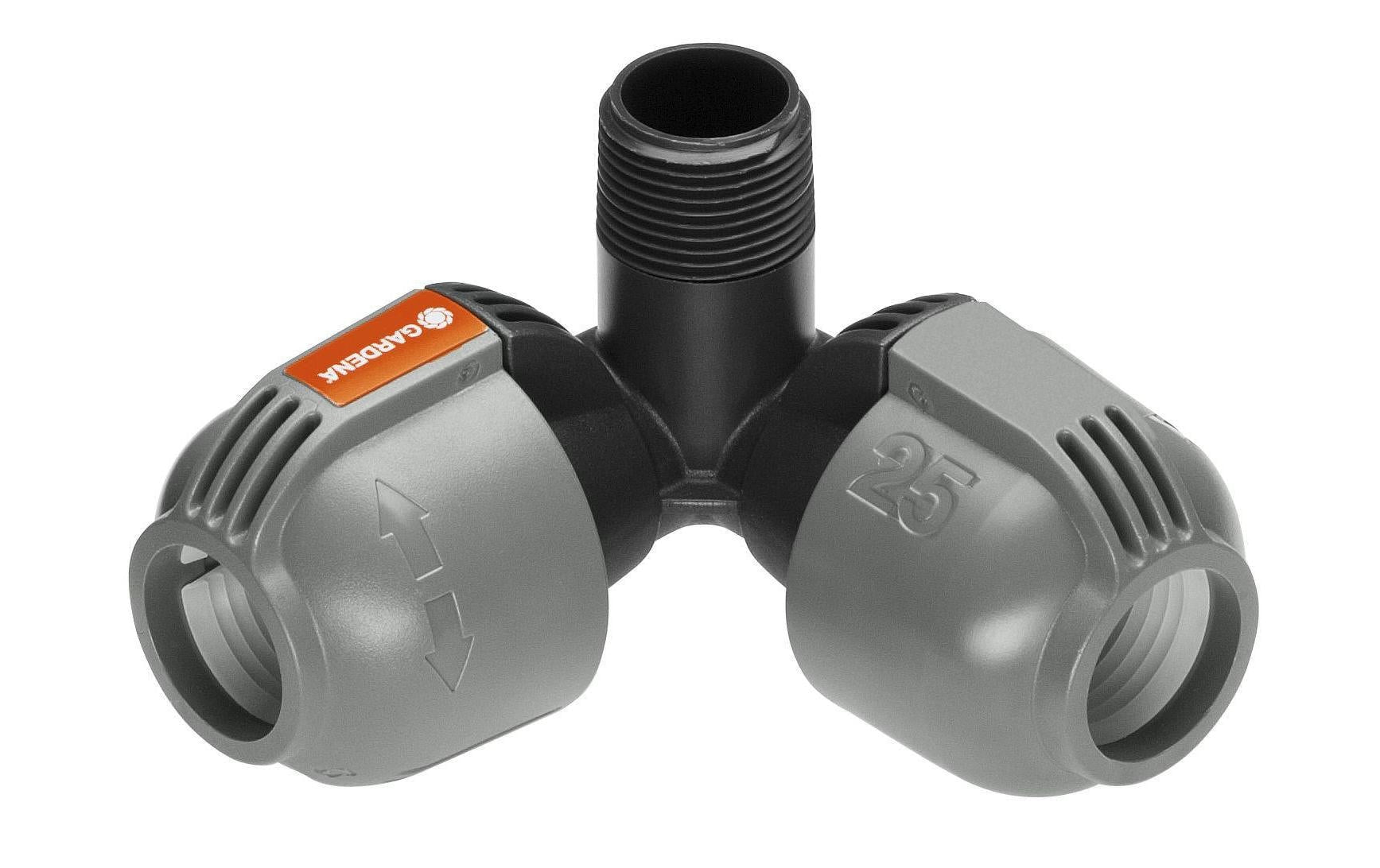 Gardena Winkelstück – 25 mm × 3/4″, Grau, für Sprinklersystem