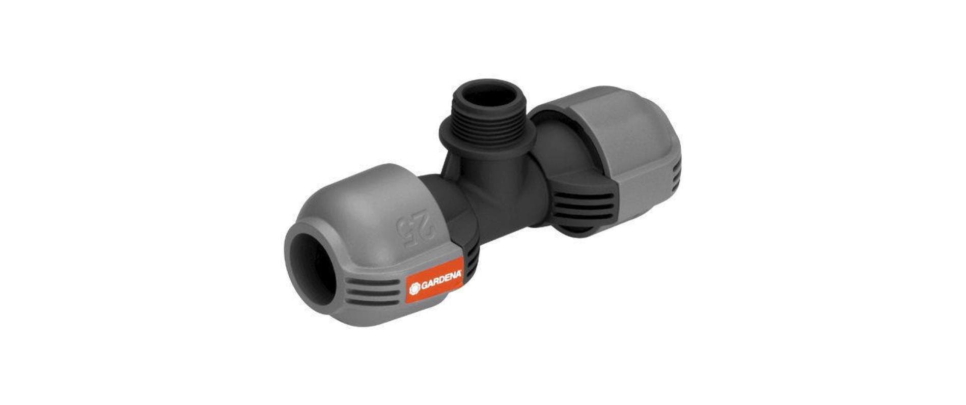 Gardena T-Stück 25 mm × 3/4" AG – für Sprinklersystem – 1 Stk
