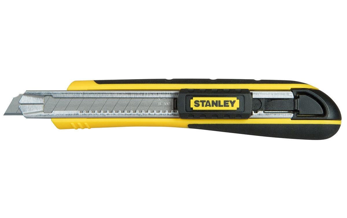 Stanley FatMax – Abbrechmesser 9 mm, einziehbar, Magazin für bis zu 6 Klingen, gelb