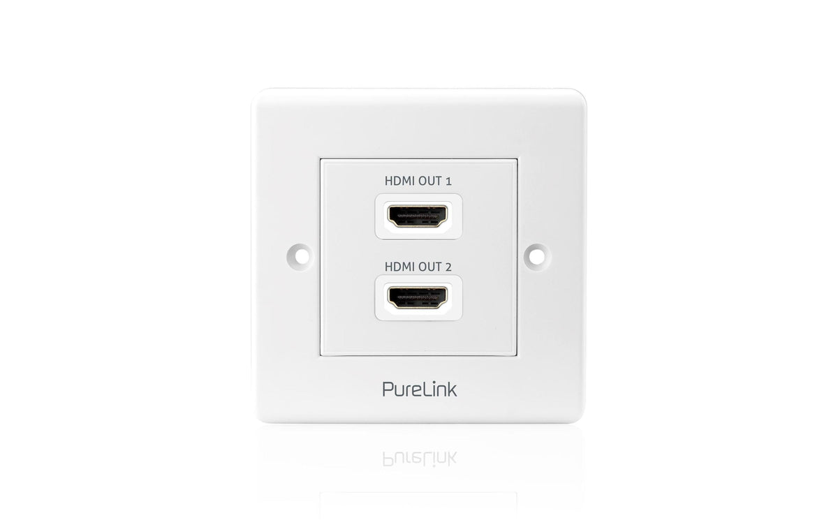 PureLink PI105 – Wandplatte, 2× HDMI, Weiss