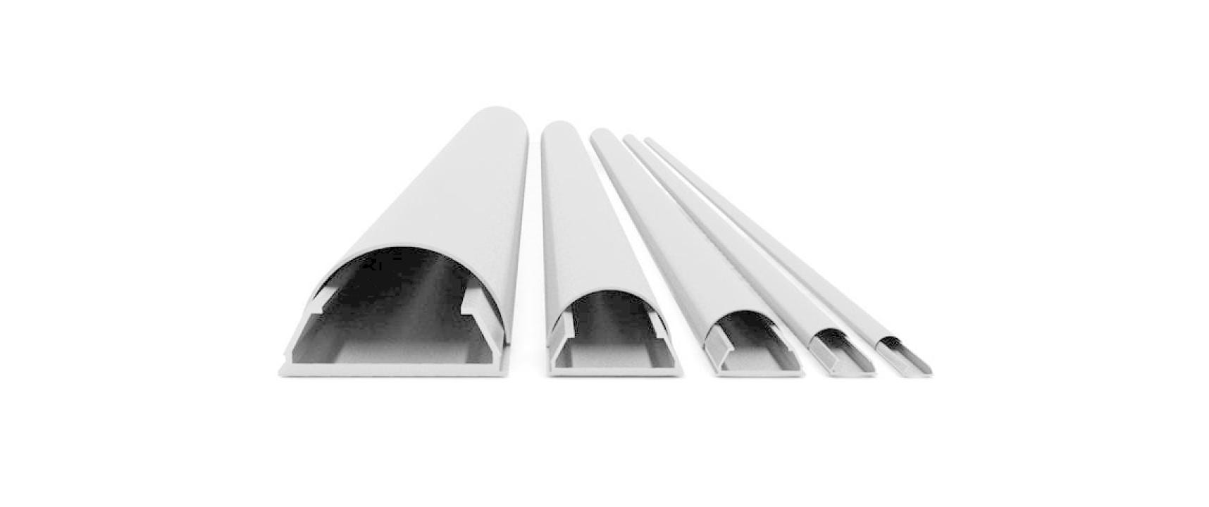 Multibrackets 2131 Kabelbrücke – 1,1 m – Aussen 80 mm – Aluminium – Grau, 1 Stk.