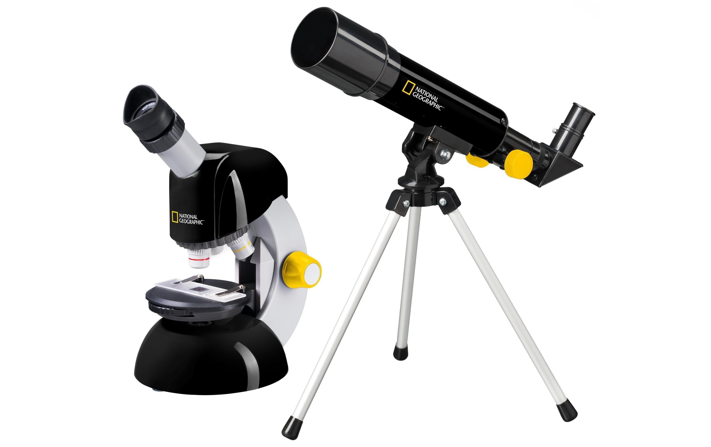 National Geographic Mikroskop-Bausatz – Tele-/Mikroskop-Set, 18×, 29×, ab 8 Jahren
