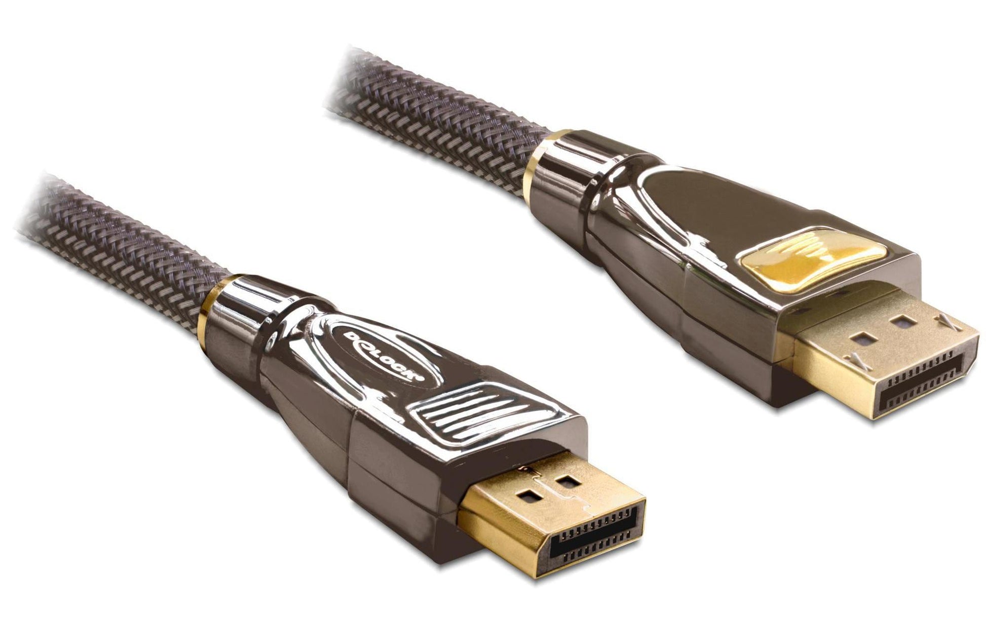 DeLOCK DisplayPort Kabel DP 1.2 4K 60 Hz – 3 m – Anthrazit
