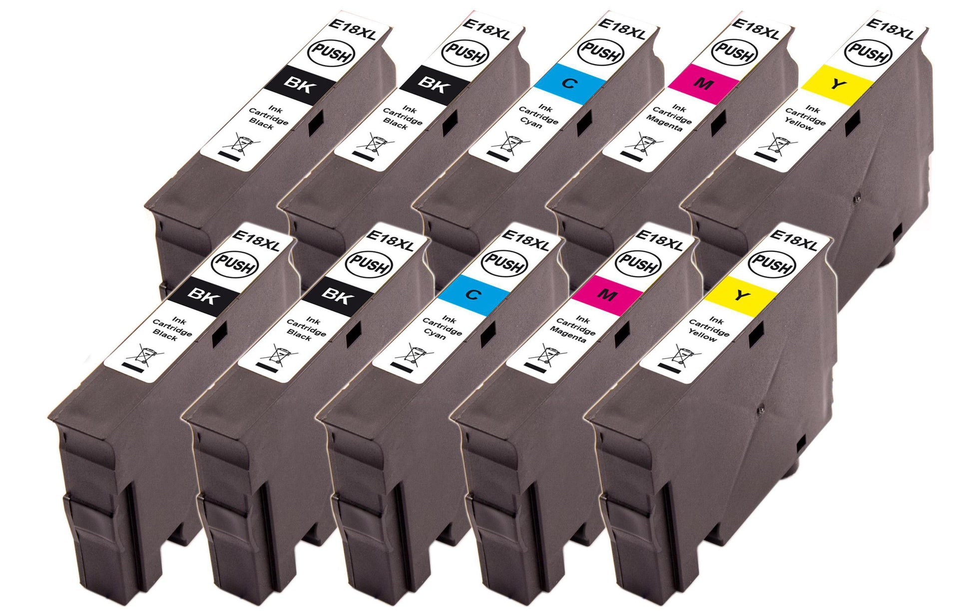 Peach Epson Tintenpatronen-Multipack 18XL, XL, 10er-Pack (4×15 ml + 6×10 ml), Kompatibel – für Epson