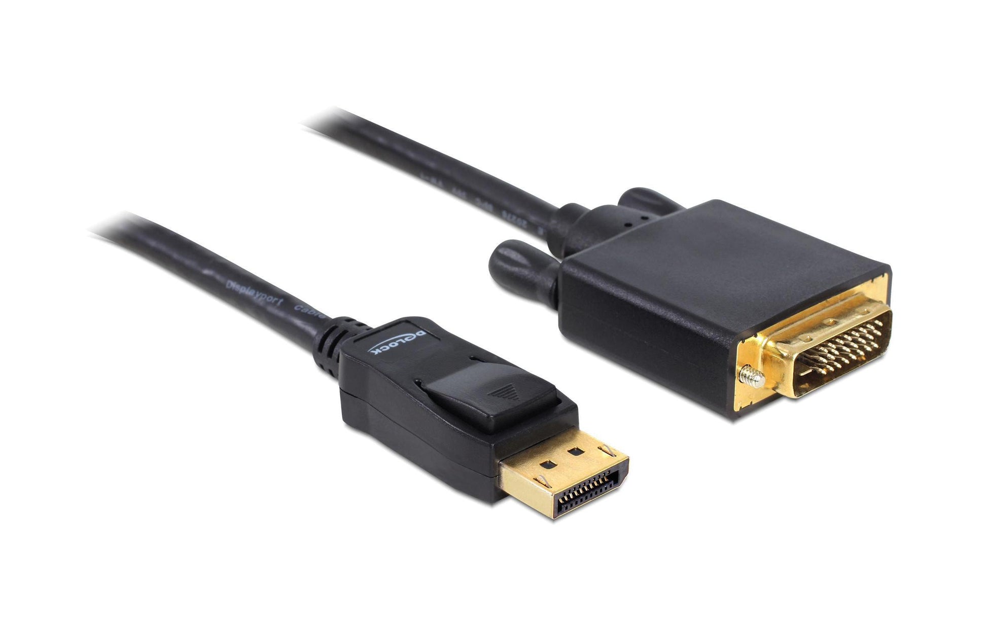 Delock DisplayPort auf DVI-D Kabel DP 1.1 1920×1200 60 Hz – 2 m