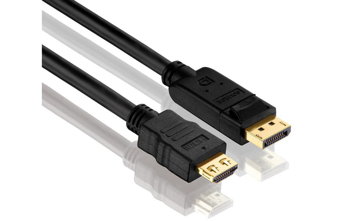 PureLink DisplayPort (Stecker) auf HDMI (Stecker) Adapter, 1920×1200, 15 m, vergoldete Kontakte, PI5100-150