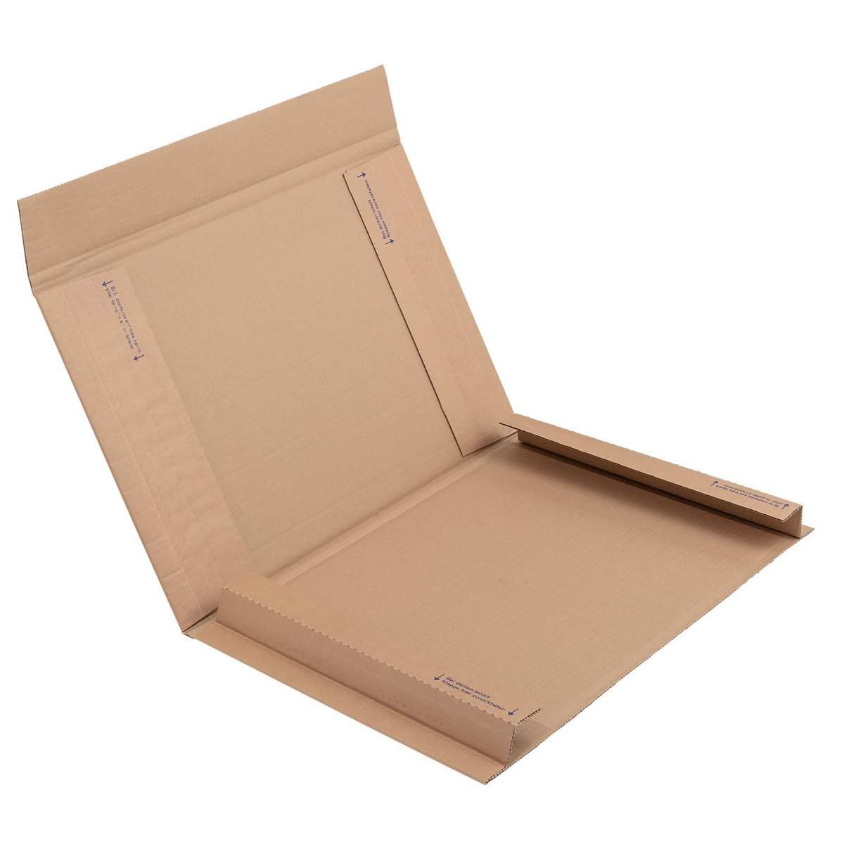 Brieger Versandhülse – 500 × 700 × 13 mm, ohne Einstecklasche, braun – 1 Stk.