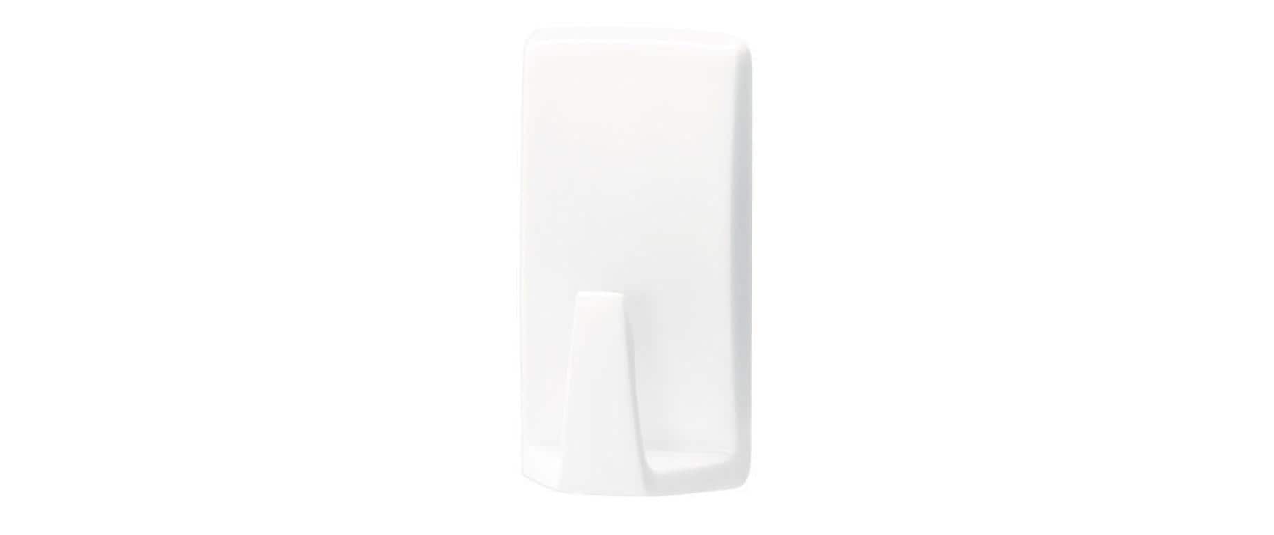 tesa Powerstrips Waterproof Wave Handtuchhaken – Klebemontage – 3,2 × 6,0 × 2,0 cm – Weiss – Kunststoff