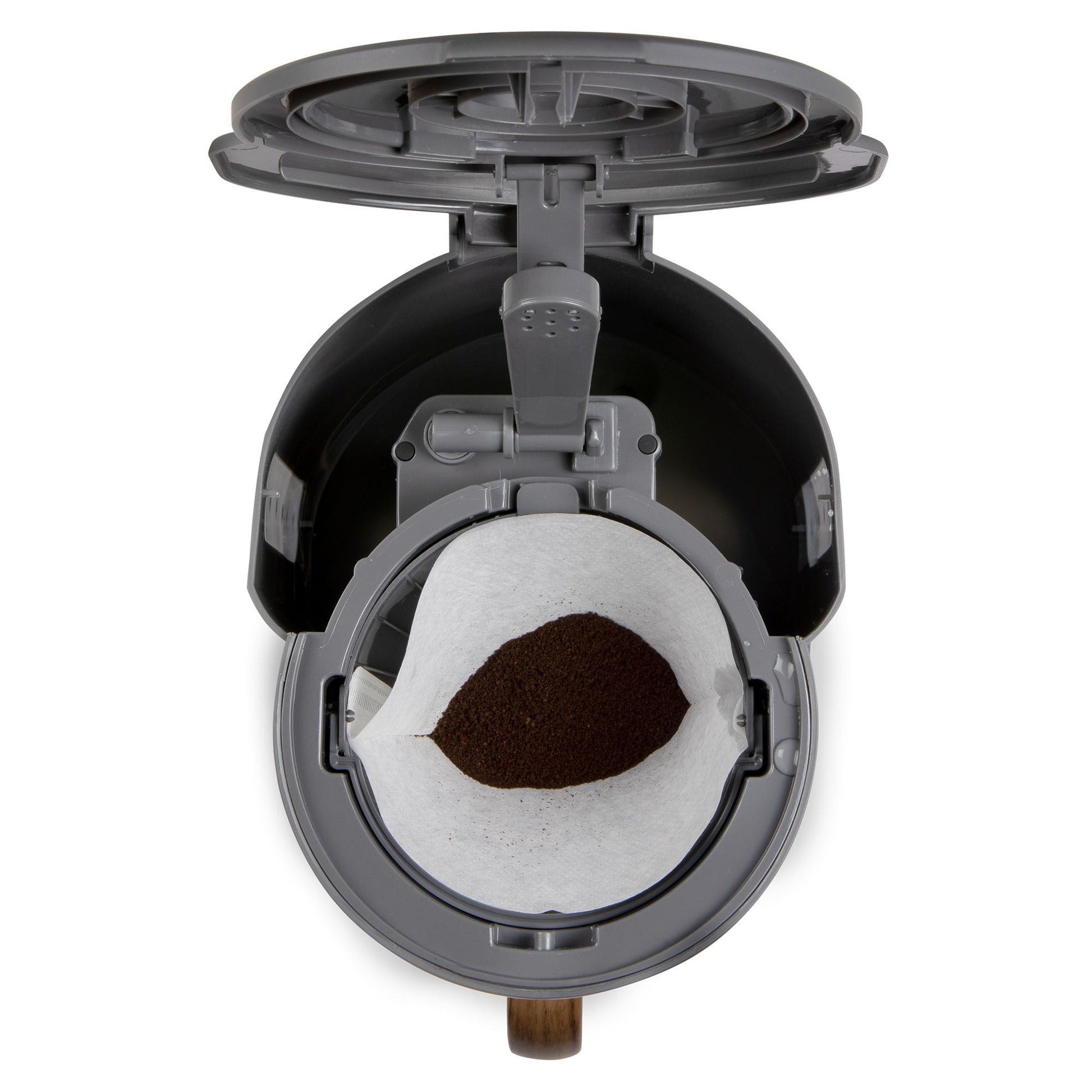 Domo DO754K Filterkaffeemaschine – 10 Tassen, 1,25 l, Melitta Filtertüten 1x4, Grau