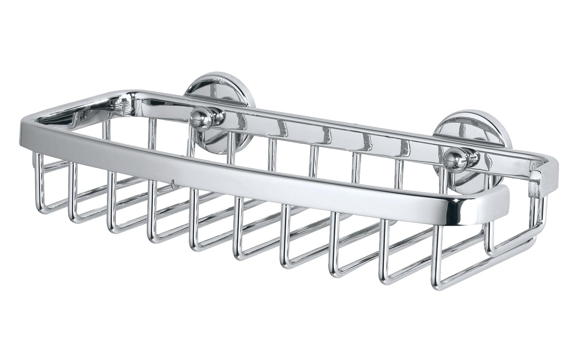 TESA Seifenhalter (Wand) ALUXX S – Edelstahl, 5 kg, Klebestreifen (ohne Bohren), 22×10,2×5 cm