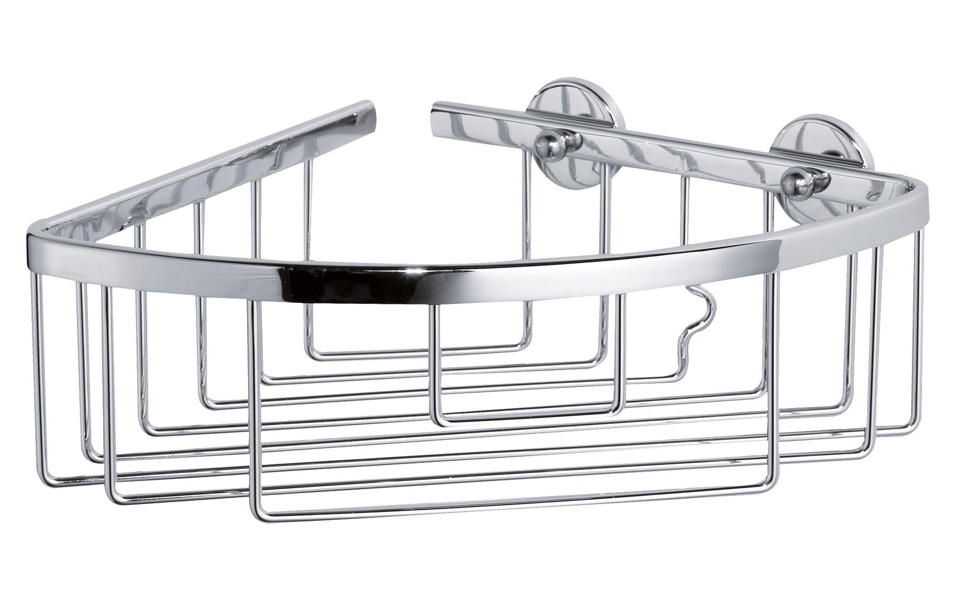 TESA Seifenhalter (Wand) ALUXX – Aluminium, verchromt, Klebestreifen, 19,2×20×9,2 cm, Edelstahl