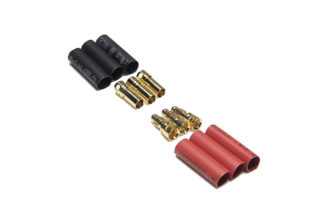 EP Product Adapterkabel, 3,5 mm, 3 Stk., vergoldet – schwarz/gold/rot