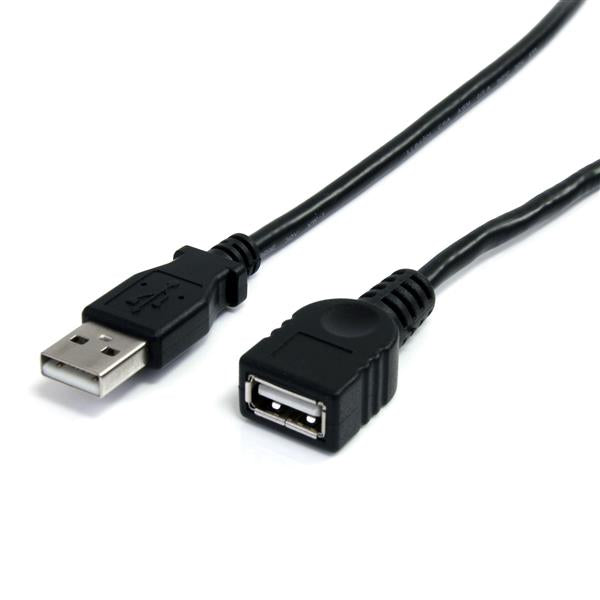 StarTech.com USB-A Verlängerungskabel (Stecker auf Buchse) – USB 2.0 (480 Mbit/s) – 0,91 m – PVC-Mantel – Sc