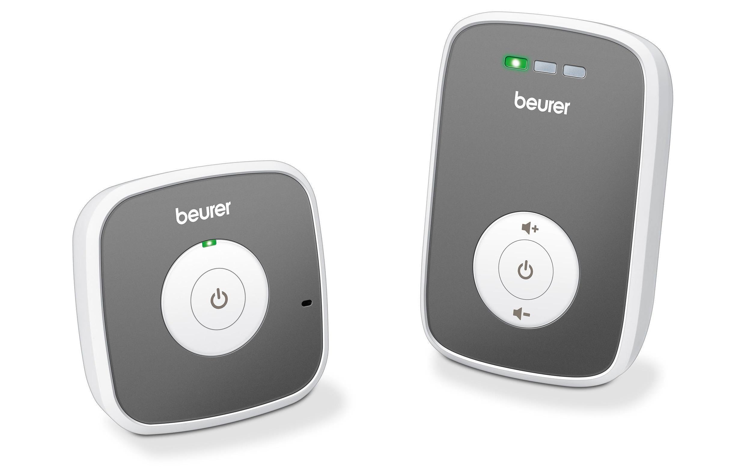 Beurer BY33 Audio-Babyphone – Netzbetrieb, Funk, Reichweite 300 m, Geräuschesensor