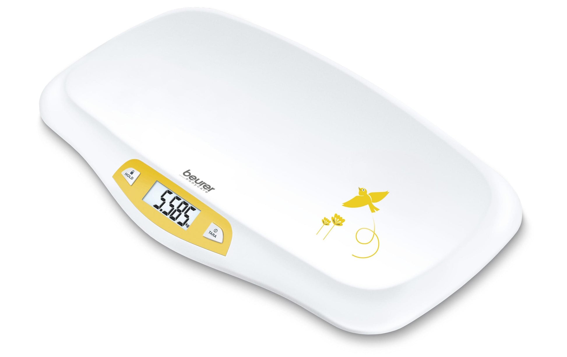 Beurer Paketwaage BY80 – Tragkraft 20 kg, Wiegefläche 55 cm, Weiss