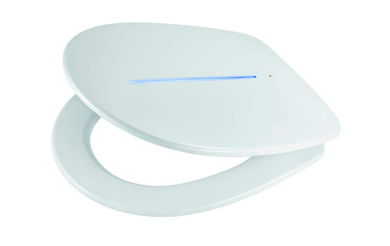 Diaqua Toilettensitz (verlängert) – Duroplast, Weiss, LED, Soft-Close, 36 × 44 cm