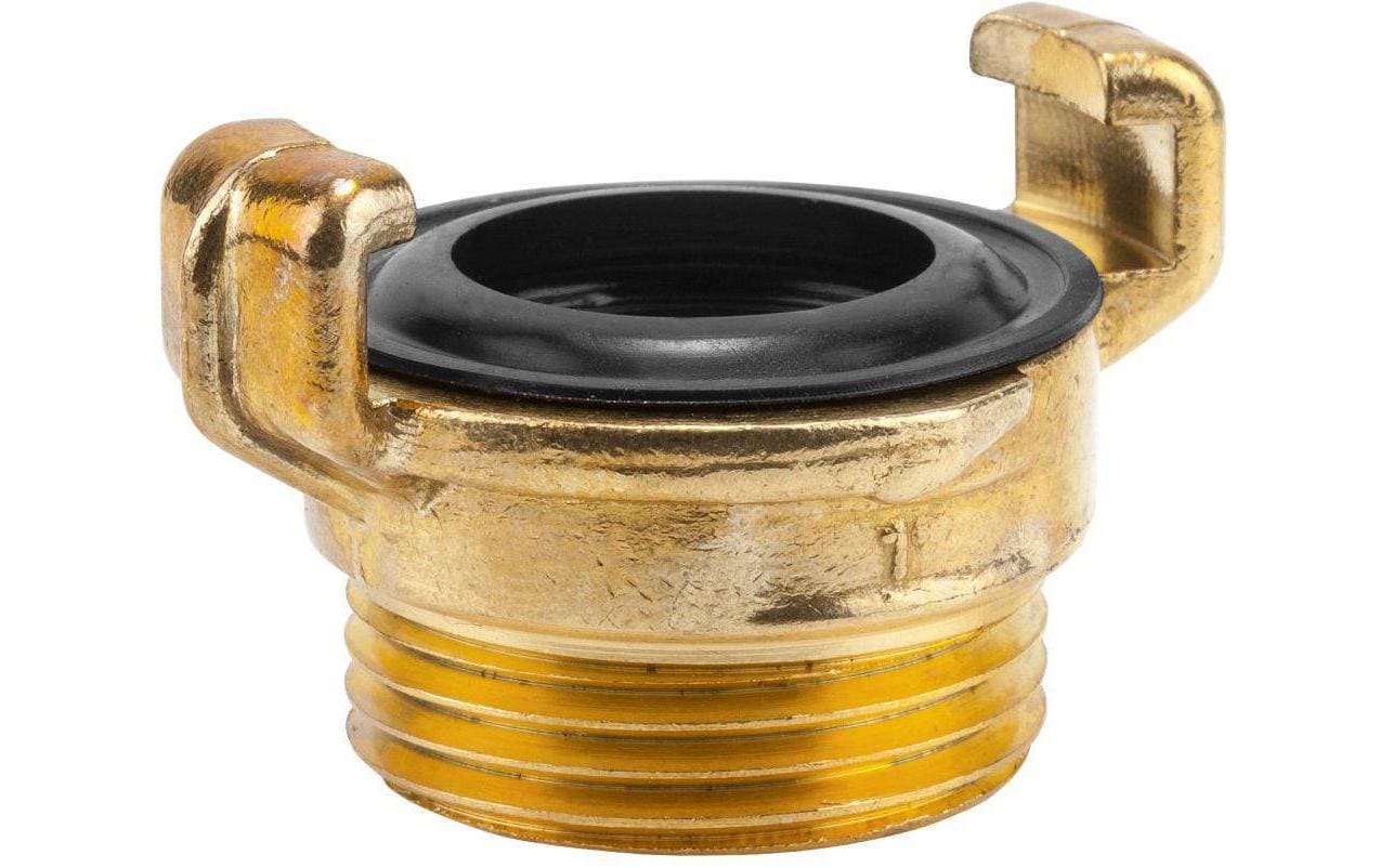 Gardena Schnellkupplungs-Gewindestück – G 1 (Ø 33,3 mm), Messing, für Schlauchanschluss 25,4 mm