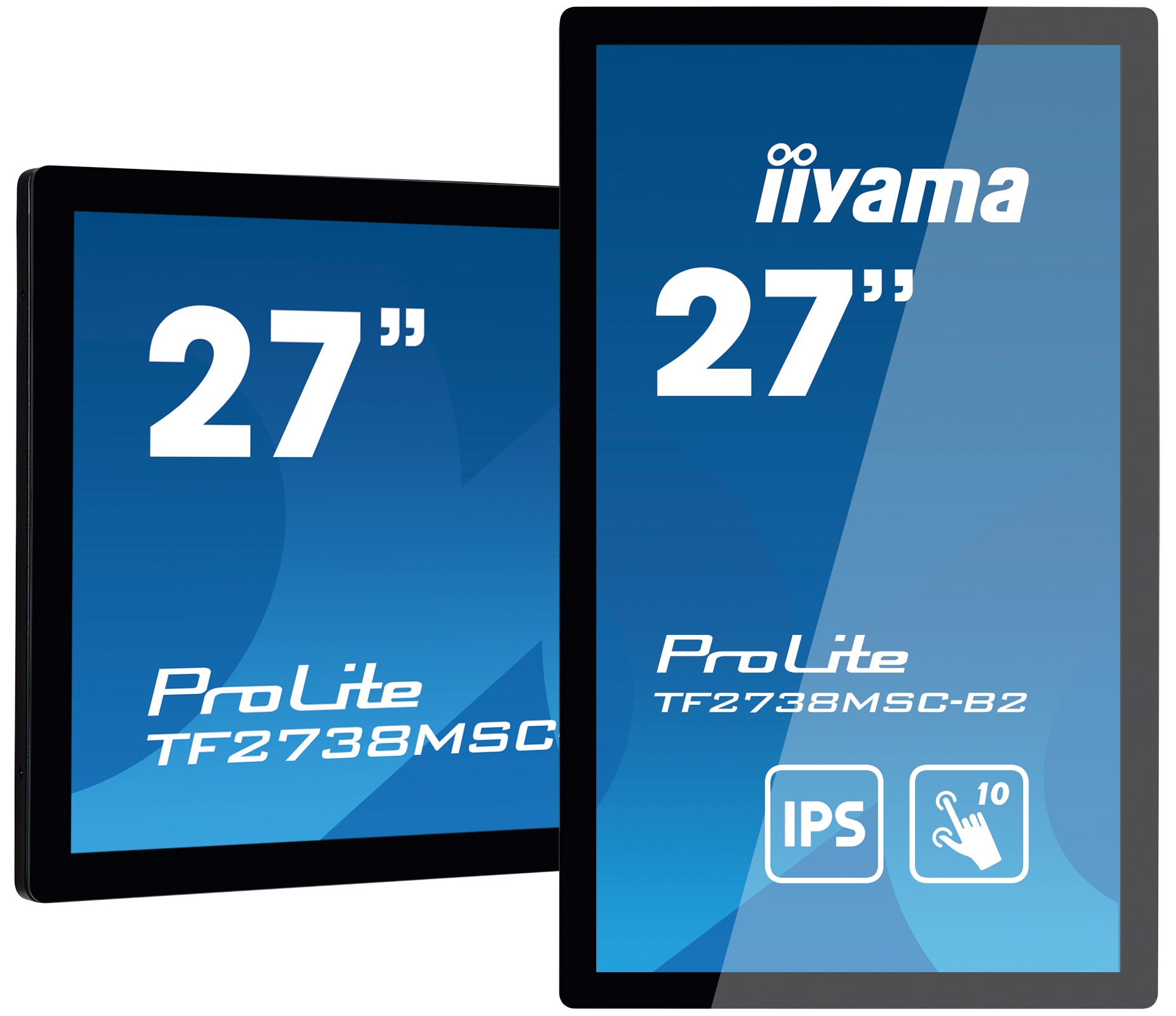 iiyama TF2738MSC-B2 – 27" Touch, 1920 × 1080 (Full HD), IPS