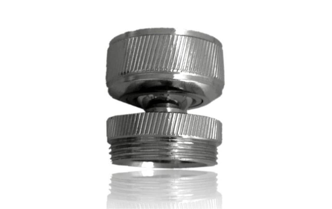 AquaClic Kugelgelenk – Ø2,4 cm, Messing/Kunststoff/Gummi, für Armatur, Chrom