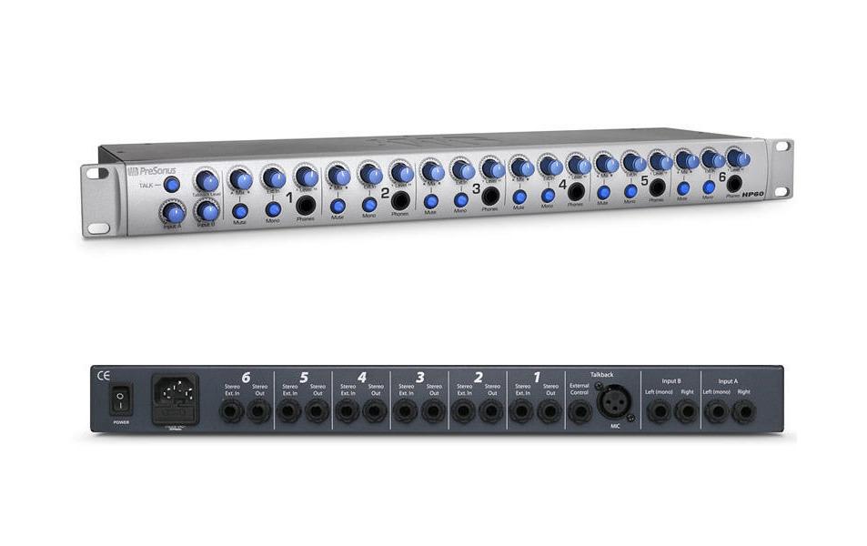 PreSonus HP60 – Kopfhörerverstärker, 150 mW pro Kanal, Netzbetrieb