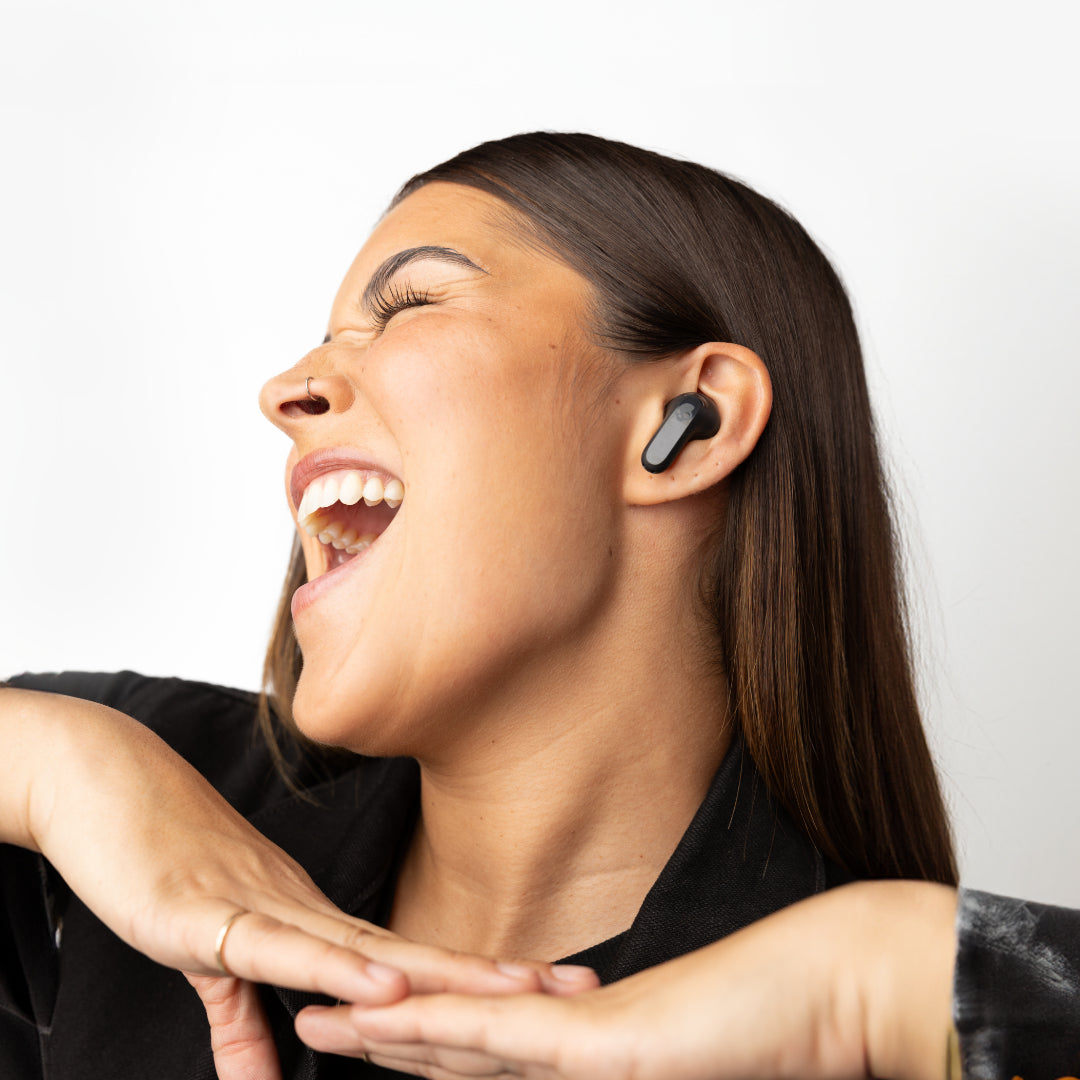 Skullcandy Rail ANC – True Wireless In-Ear Kopfhörer – Bluetooth, ANC, IPX4, USB-C – Schwarz, für Amazon Alexa