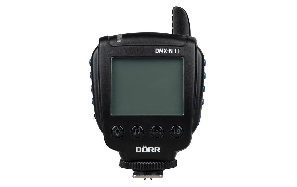 Dörr 371343 Blitzauslöser TTL – Funk 2,4 GHz, 15 Kanäle, 1/8000 s – für Nikon – Schwarz