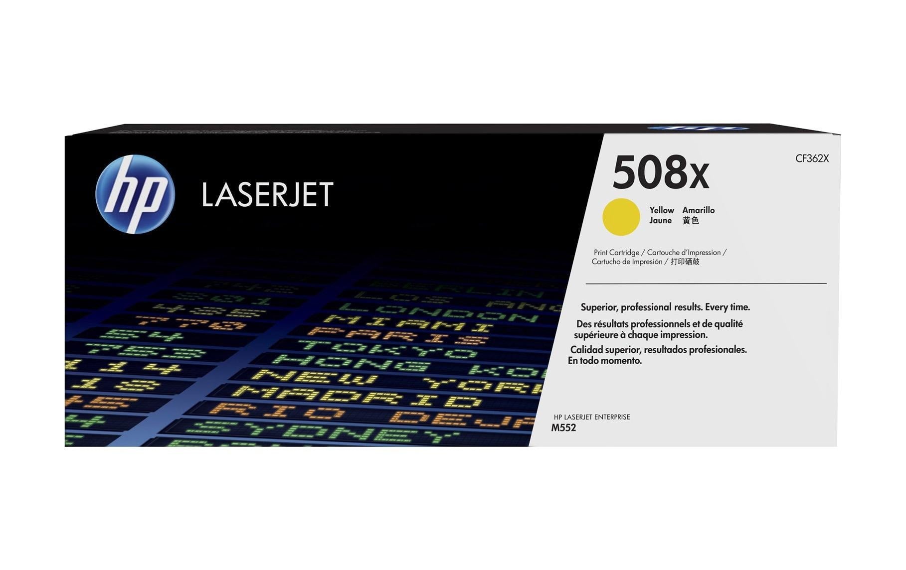HP Toner 508X – gelb, 9500 Seiten