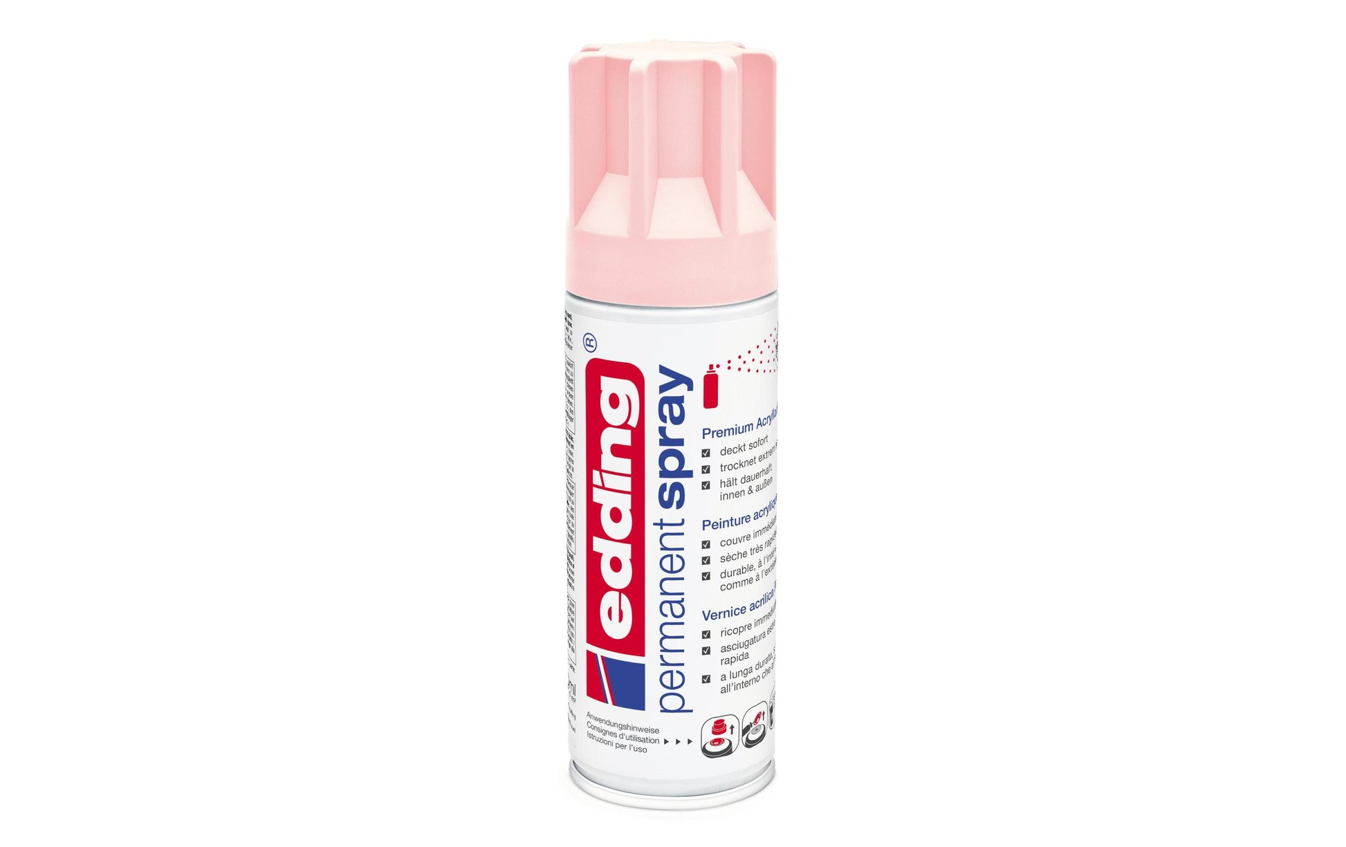 Edding Farbspray – Pastellrosa, Seidenmatt, 200 ml