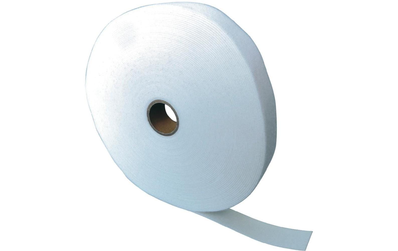 FASTECH Klettband 25 m × 10 mm, Weiss