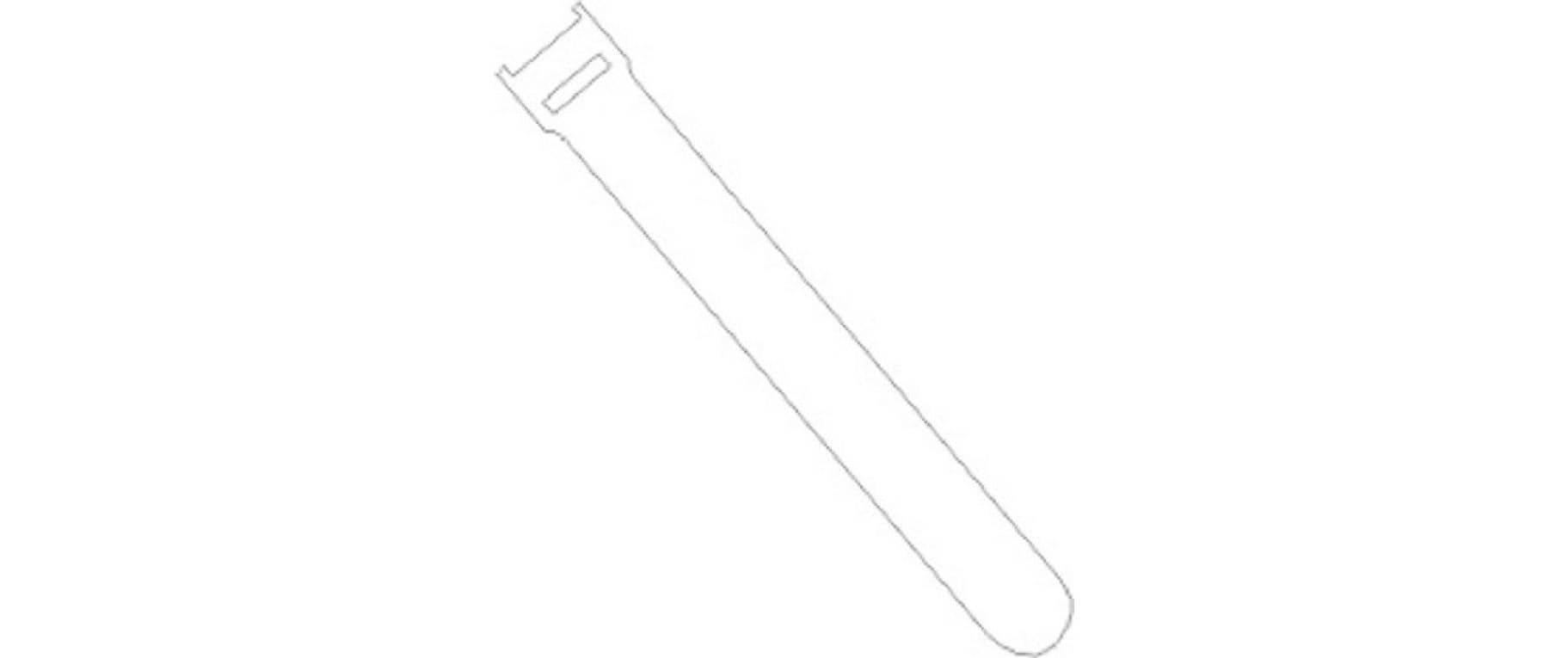 Fastech Klettkabelbinder ETK-3-2 Strap – 13 mm × 0,20 m, Kunststoff, Weiss, wasserfest, 100er-Pack, für Outdoor