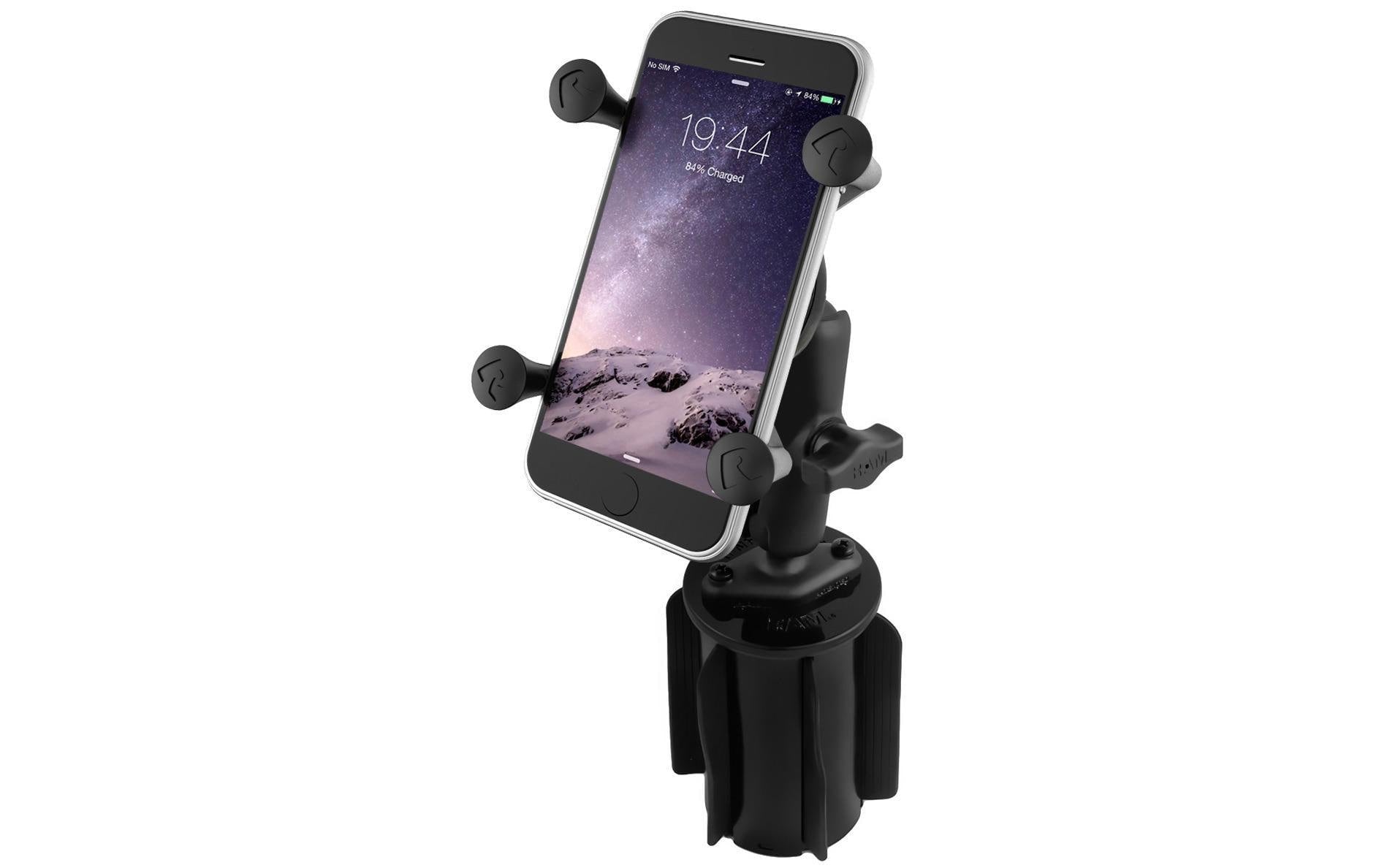 RAM Mounts RAM X-Grip – Auto-Halterung (passiv) – für Getränkehalter – für Galaxy S6, iPhone 6 – Schwarz