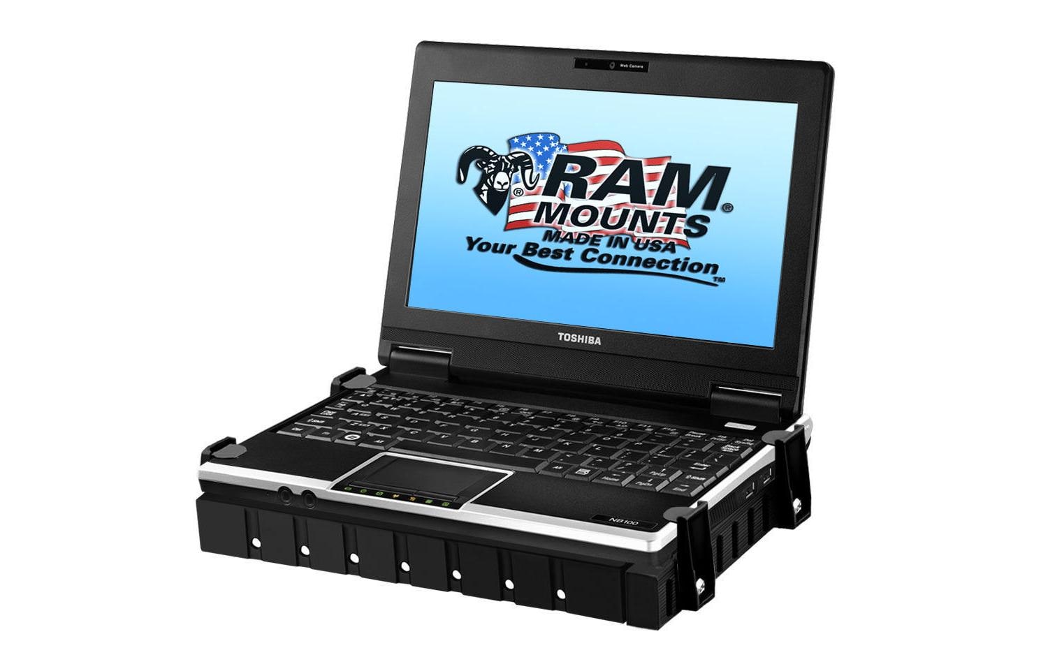 RAM Mounts Tablet-Tischhalterung – für Tablets und kleine Laptops – X-Grip, modular erweiterbar – Schwarz