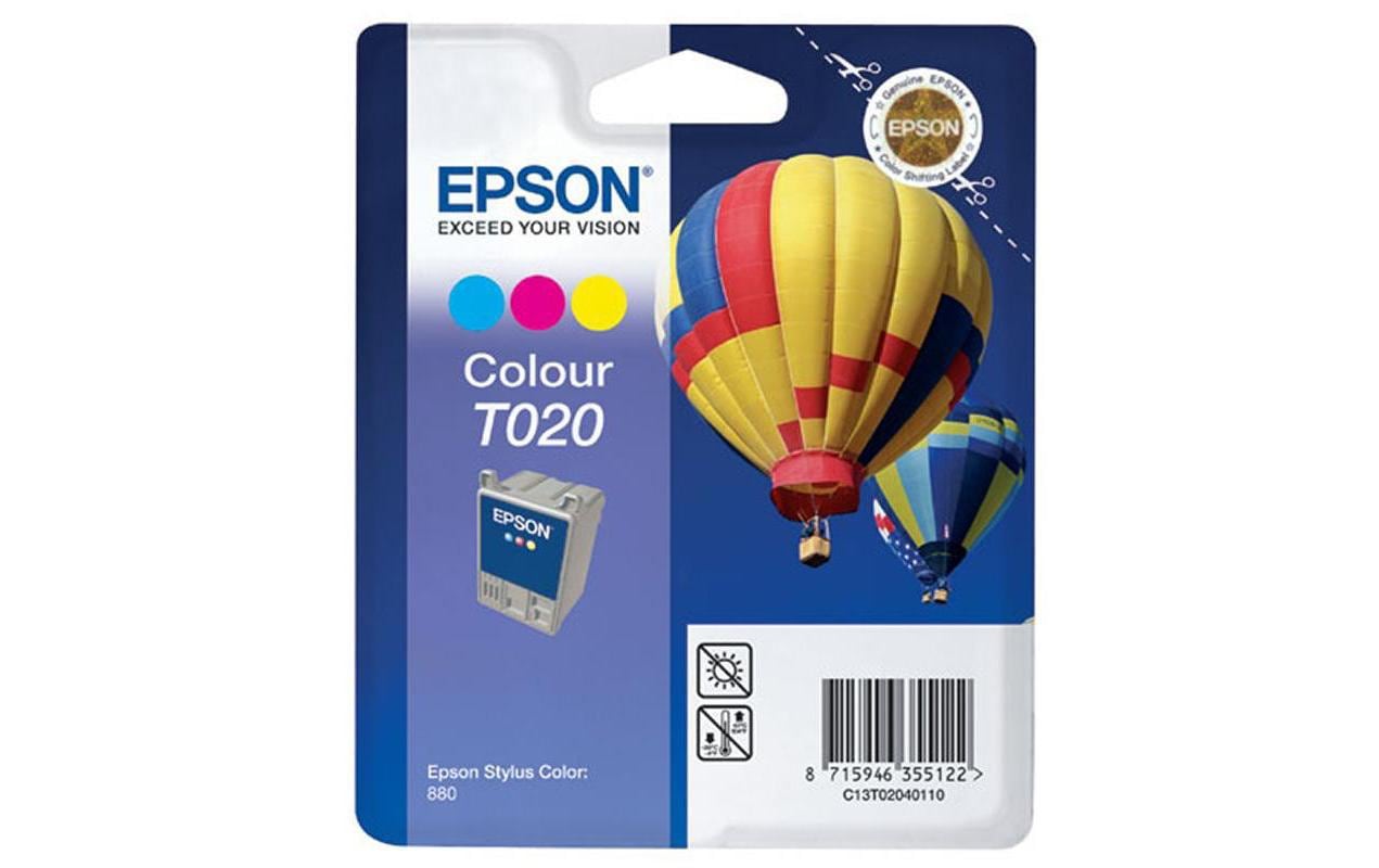 Epson Tintenpatrone T020401, farbig, 35 ml, original – für Stylus Color 880, 880 Transparent, 880i