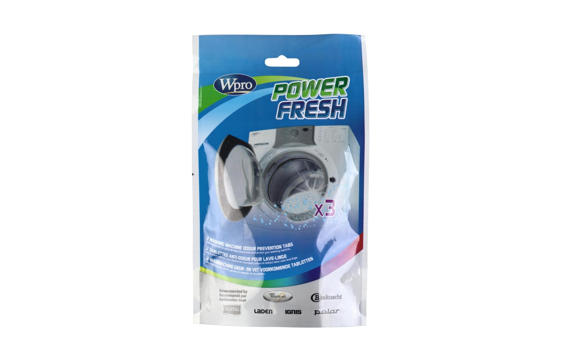 Wpro Powerfresh AFR301 Waschmaschinenreiniger – für Waschmaschine – 3 Tabs