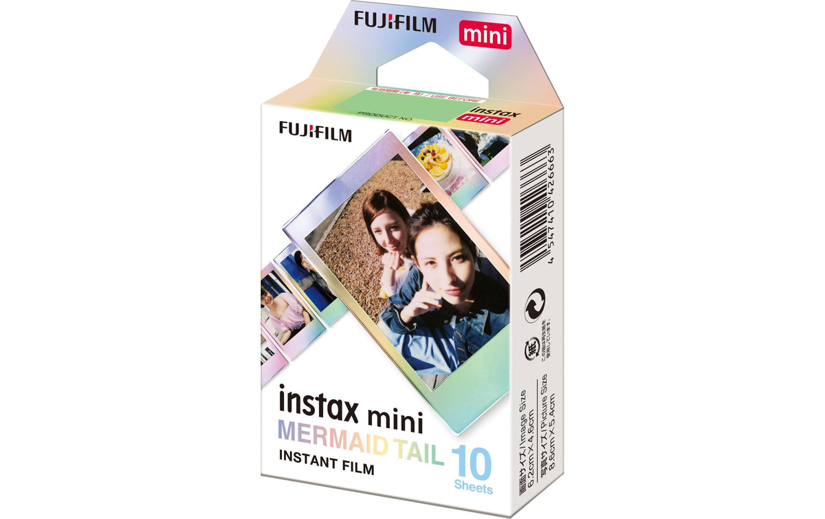Fujifilm Instax Mini Mermaid Tail Sofortbildfilm – für Instax Mini 8, Mini 9, Mini 90 – 10er-Pack