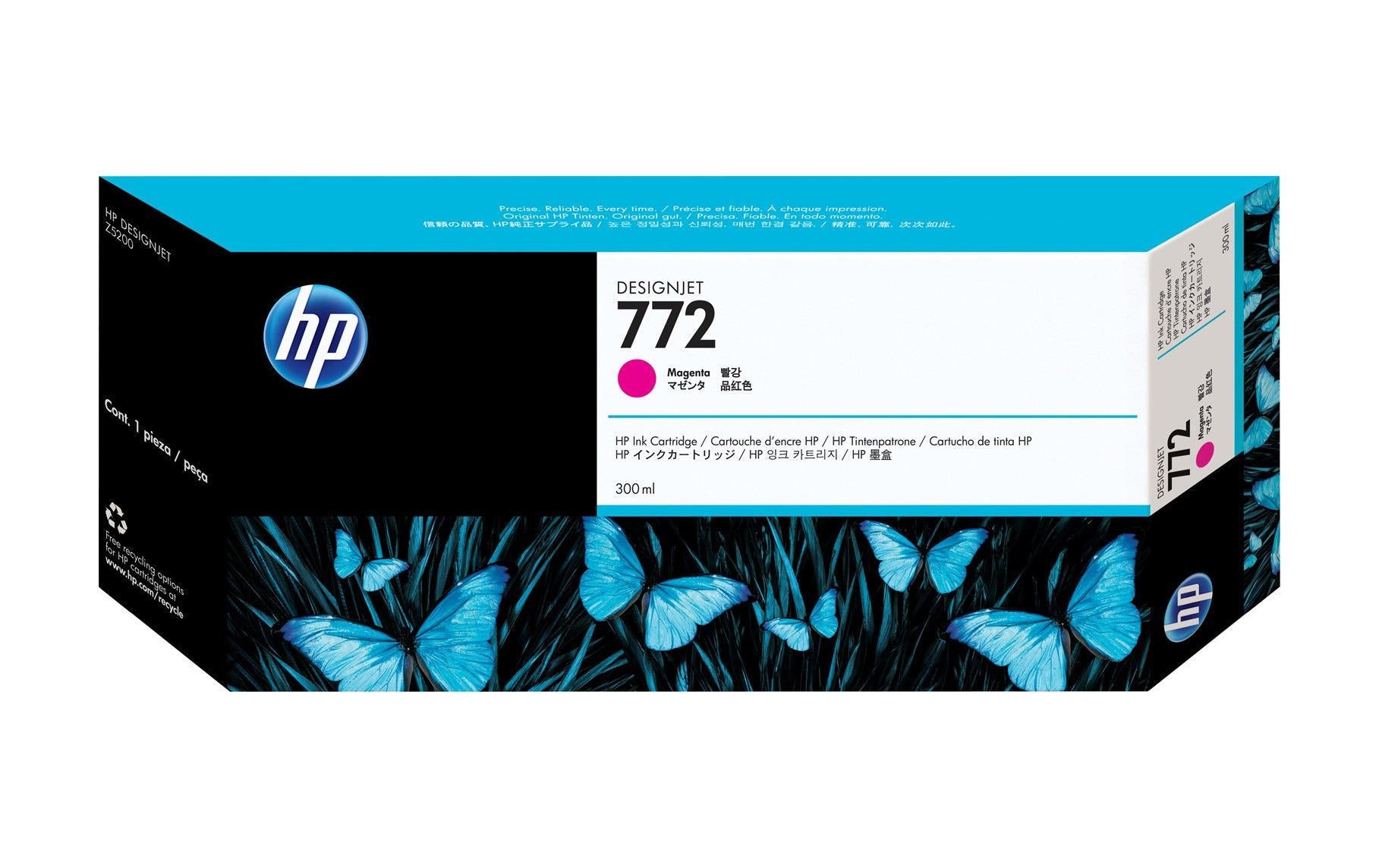 HP Tintenpatrone 772, Magenta – für Tintenstrahldrucker/Multifunktionsgeräte