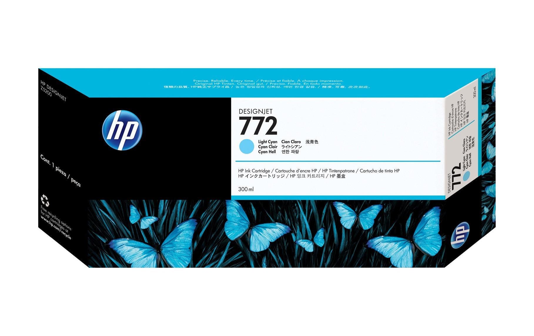 HP Tintenpatrone 772, cyan – für Inkjetdrucker/Multifunktionsgeräte