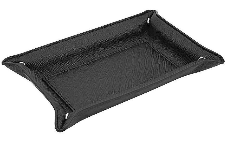 Wedo 750 25001 Aufbewahrungsbox – schwarz, Kunstleder, B 230 × H 35 × T 150 mm